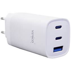 Verico Mojo 65W GaN 3 USB nabíječka, 1x USB A , 2x USB-C®, 65 W, Dodávka energie, bílá