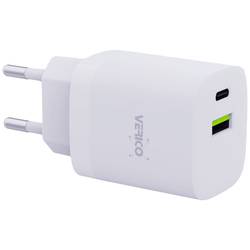 Verico Mojo 30W GaN 2 USB nabíječka, 1x USB A , 1x USB-C®, 30 W, bílá