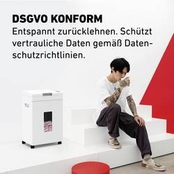 Ideal Office Auto-Feed-Aktenvernichter IDEAL Shredcat 8292 CC 4x10 mm skartovačka 200 listů na kousky 4 x 10 mm P-4 26 l Křížový řez sponky do sešívačky,