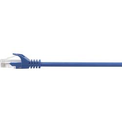 Renkforce RF-5043862 RJ45 síťové kabely, propojovací kabely CAT 5e U/UTP 0.50 m modrá s ochranou, bez halogenů 1 ks