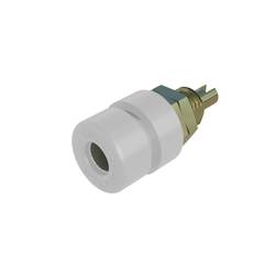 Hirschmann Test & Measurement BIL 30 Au zdířka pro banánek zásuvka, vestavná vertikální Ø pin: 4 mm bílá 1 ks