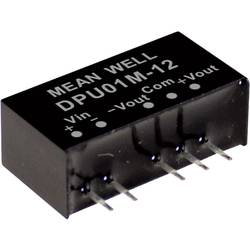 MEAN WELL DPU01M-15 DC/DC měnič napětí, modul 33 mA 1 W Počet výstupů: 2 x Obsah 1 ks