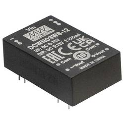 MEAN WELL DCWN03W8-12 DC/DC měnič napětí 24 V -12 V -0.125 A 3 W Obsah 1 ks