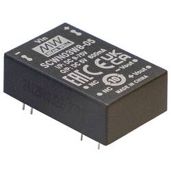 MEAN WELL SCWN03W8-05 DC/DC měnič napětí 24 V 5 V 0.600 A 3 W Obsah 1 ks