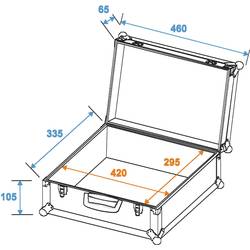 Roadinger Case FOAM univerzální transportní kufr (d x š x v) 345 x 460 x 165 mm