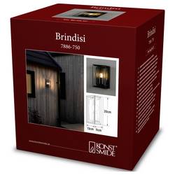 Konstsmide Brindisi 7886-750 venkovní nástěnné osvětlení E27 20 W černá