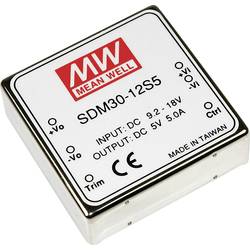 MEAN WELL SDM30-24S5 DC/DC měnič napětí 25 W Počet výstupů: 1 x Obsah 1 ks