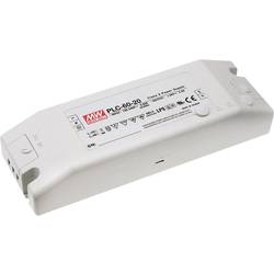 MEAN WELL PLC-60-48 LED driver, napájecí zdroj pro LED konstantní napětí, konstantní proud 62 W 1.3 A 48 V/DC bez možnosti stmívání, PFC spínací obvod ,