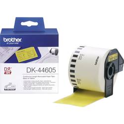 Brother Brother DK44605 - Entfernbarer Klebstoff - Gelb - Rolle (6,2 cm x 30,5 m) etikety v roli 62 mm x 30.48 m papír žlutá 1 ks přemístitelné DK44605