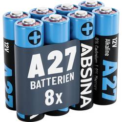 Absina speciální typ baterie 27 A alkalicko-manganová 12 V 28 8 ks