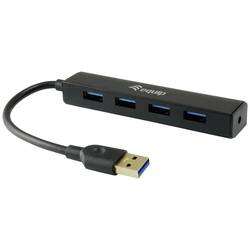 Equip 128953 USB Hub 4 porty USB-A USB 3.0 5 GBit/s černá Equip Life 4-Port USB 3.0 Hub - Hub - 4 x SuperSpeed USB 3.0
