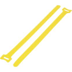 TRU COMPONENTS kabelový manažer na suchý zip ke spojování háčková a flaušová část (d x š) 310 mm x 16 mm žlutá 20 ks