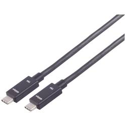 BKL Electronic 10080131 Připojovací kabel USB-C 0.25 m, 1 ks