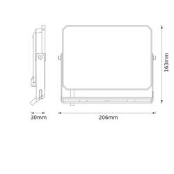 OSRAM HOMELIGHTING FLOODLIGHT LUX 50W 830 BLACK 4099854489747 LED reflektor 50.00 W Barvy světla (LED svítidlo): teplá bílá