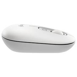 Logitech POP optická myš, přenos Bluetooth®, 4 tlačítko, 4000 dpi, bílá