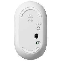 Logitech POP optická myš, přenos Bluetooth®, 4 tlačítko, 4000 dpi, bílá