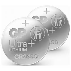 GP knoflíkový článek CR 2450 3 V 2 ks 540 mAh Li-MnO2 GP Ultra Plus Batterie Lithium Lithium Knopfzelle CR2450 2 Stück