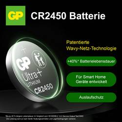 GP knoflíkový článek CR 2450 3 V 2 ks 540 mAh Li-MnO2 GP Ultra Plus Batterie Lithium Lithium Knopfzelle CR2450 2 Stück