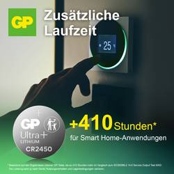 GP knoflíkový článek CR 2450 3 V 2 ks 540 mAh Li-MnO2 GP Ultra Plus Batterie Lithium Lithium Knopfzelle CR2450 2 Stück