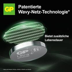 GP knoflíkový článek CR 2450 3 V 2 ks 540 mAh Li-MnO2 GP Ultra Plus Batterie Lithium Lithium Knopfzelle CR2450 2 Stück