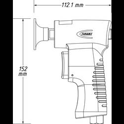 Hazet 9033-11/17 Pneumatická kartáčová bruska 6.3 bar