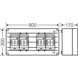 Hensel 2000777 držák NH pojistky Velikost pojistky = 0 3pólový 125 A 800 V