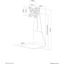 Neomounts držák monitoru FPMA-D800 1 Displej: (s) 25,4 cm (10) - 68,6 cm (27) stříbrná nastavitelná výška, naklápěcí, nakláněcí, otočný