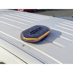 Berger & Schröter Výstražný zátaras Akku LED Mini SM865DR 12 V, 24 V napájení přes USB magnetický senzor oranžová