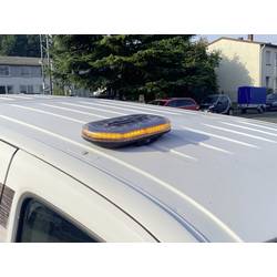 Berger & Schröter Výstražný zátaras Akku LED Mini SM865DR 12 V, 24 V napájení přes USB magnetický senzor oranžová