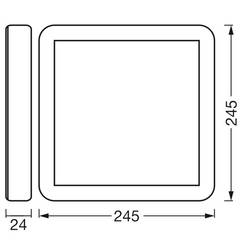 OSRAM HOMELIGHTING 4099854604829 stropní svítidlo, LED stropní svítidlo LED černá
