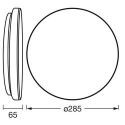 OSRAM HOMELIGHTING 4099854621468 stropní svítidlo, LED stropní svítidlo černá