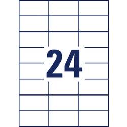 Avery-Zweckform L4718-20 Fóliové etikety 70 x 37 mm poylesterová fólie bílá 480 ks trvalé barevná laserová tiskárna, laserová tiskárna, barevná kopírka,