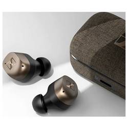 Sennheiser Momentum True špuntová sluchátka (In Ear) Bez kabelu, Bluetooth® stereo černá Potlačení hluku Indukce