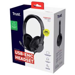 Trust Trust Ayda Max - Headset - On-Ear - kabelgebunden Audio čip pro sluchátka kabelová černá Potlačení hluku