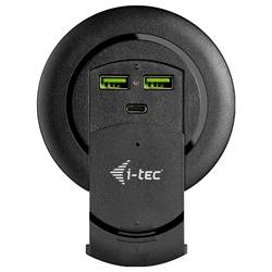 i-tec I-TEC Built-in Desktop Fast Charger USB nabíječka, 2x USB A, 1x USB-C®, 96 W, Quick Charge 3.0, Dodávka energie, černá