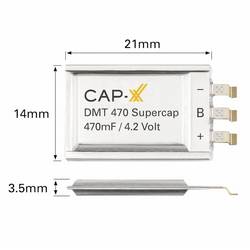 CAP-XX DMT334R2S474M3DTA0 Superkondenzátor (Super Cap) 470 mF 4.2 V 1 ks Box
