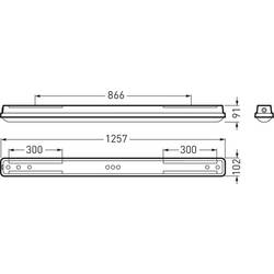 Trilux AragF 12 P #7419451 LED světlo do vlhkých prostor LED 30 W bílá šedá