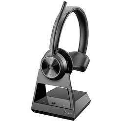HP Poly Savi 7310-M Office-DECT Headset otevřená (On Ear) DECT mono černá regulace hlasitosti, Vypnutí zvuku mikrofonu Počítače