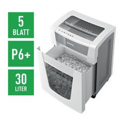 Leitz IQ Slim Home Office P4 skartovačka 10 listů na kousky 4 x 28 mm P-4 23 l Křížový řez sponky do sešívačky, kancelářské sponky