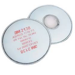 3M 2138 mit Aktivkohle, P3 částicový filtr 20 ks EN 143 DIN 143