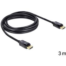 Delock DisplayPort kabel Konektor DisplayPort, Konektor DisplayPort 3.00 m černá 82424 Kabel DisplayPort