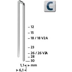 Novus Office 105106300 sponky s úzkým hřbetem Typ 4 1100 ks Rozměry (d x š) 23 mm x 6 mm