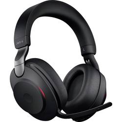 Jabra Evolve2 85 UC Headset uzavřená (Over Ear) Bluetooth®, kabelová stereo černá Redukce šumu mikrofonu regulace hlasitosti, Indikátor nabití, Vypnutí zvuku