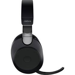 Jabra Evolve2 85 UC Headset uzavřená (Over Ear) Bluetooth®, kabelová stereo černá Redukce šumu mikrofonu regulace hlasitosti, Indikátor nabití, Vypnutí zvuku
