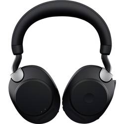Jabra Evolve2 85 UC Headset uzavřená (Over Ear) Bluetooth®, kabelová stereo černá Redukce šumu mikrofonu regulace hlasitosti, Indikátor nabití, Vypnutí zvuku