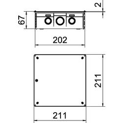 OBO Bettermann 2003130 propojovací krabice (d x š) 200 mm x 200 mm 1 ks
