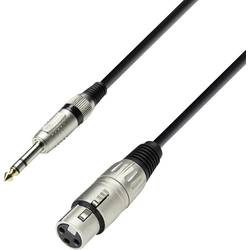 Adam Hall 3 STAR BFV 0300 XLR propojovací kabel [1x XLR zásuvka - 1x jack zástrčka 6,3 mm] 3.00 m černá