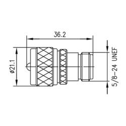 Telegärtner 100024352 100024352 koaxiální adaptér UHF zástrčka - N zásuvka 1 ks Piece