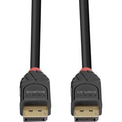 LINDY DisplayPort kabel Konektor DisplayPort, Konektor DisplayPort 7.50 m černá 41168 pozlacené kontakty Kabel DisplayPort