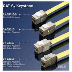 Digitus DN-93615-S-4 RJ45 vestavný modul Keystone CAT 6A 4 ks